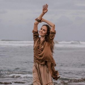 AYA Sacredwear DragonFly Organic Cotton Boho Blouse